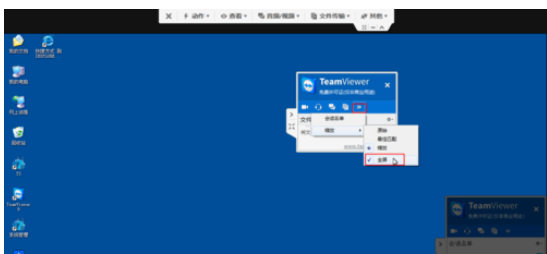 teamviewer中使用面板對窗口縮的操作流程介紹截圖