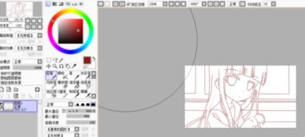 sai繪圖軟件將線稿變成彩色的相關(guān)操作方法截圖