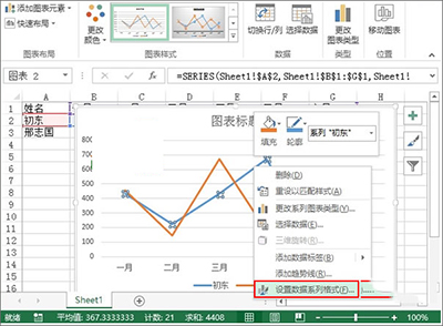 excel2013制作業(yè)績趨勢圖的圖文步驟截圖