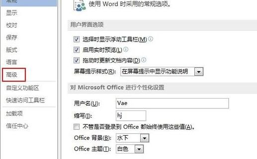 word2013設(shè)置草稿品質(zhì)打印的操作教程截圖