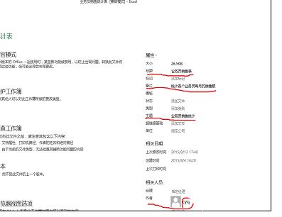 excel2013工作簿添加摘要信息的操作步驟截圖