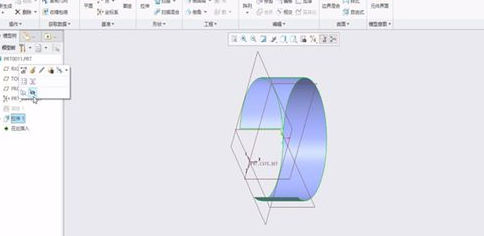 Creo將元件隱藏或顯示的操作方法截圖