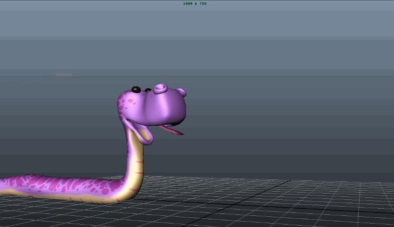 maya制作蛇游動(dòng)動(dòng)畫(huà)的操作方法截圖